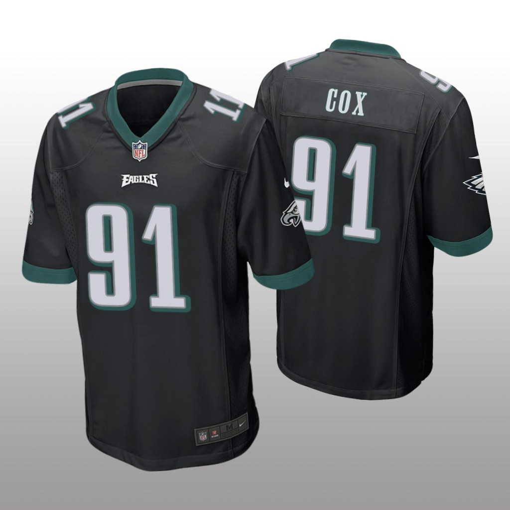 Philadelphia Eagles #91 Black Men's Fletcher Cox Game Jersey