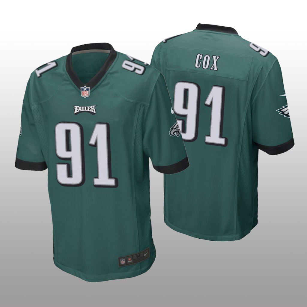 Philadelphia Eagles #91 Green Men's Fletcher Cox Game Jersey