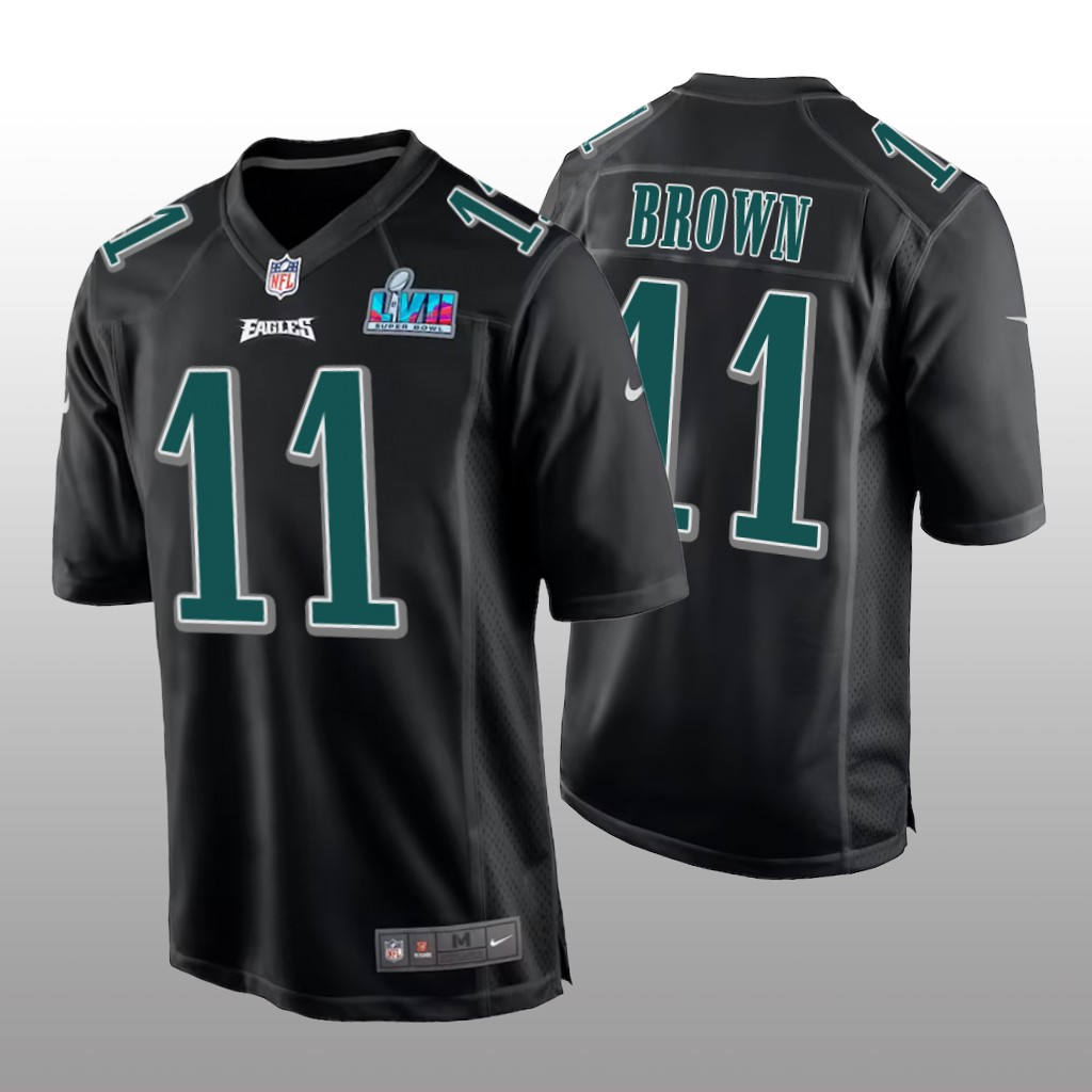Philadelphia Eagles A.J. Brown Black Fashion Game Jersey Super Bowl LVII - Men's