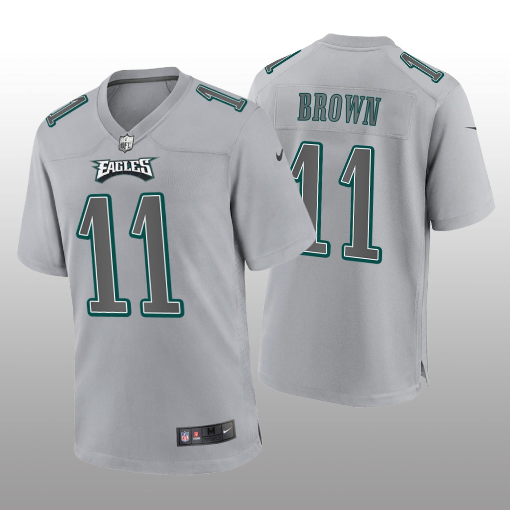 Philadelphia Eagles A.J. Brown Gray Jersey Atmosphere Fashion Game - Men's