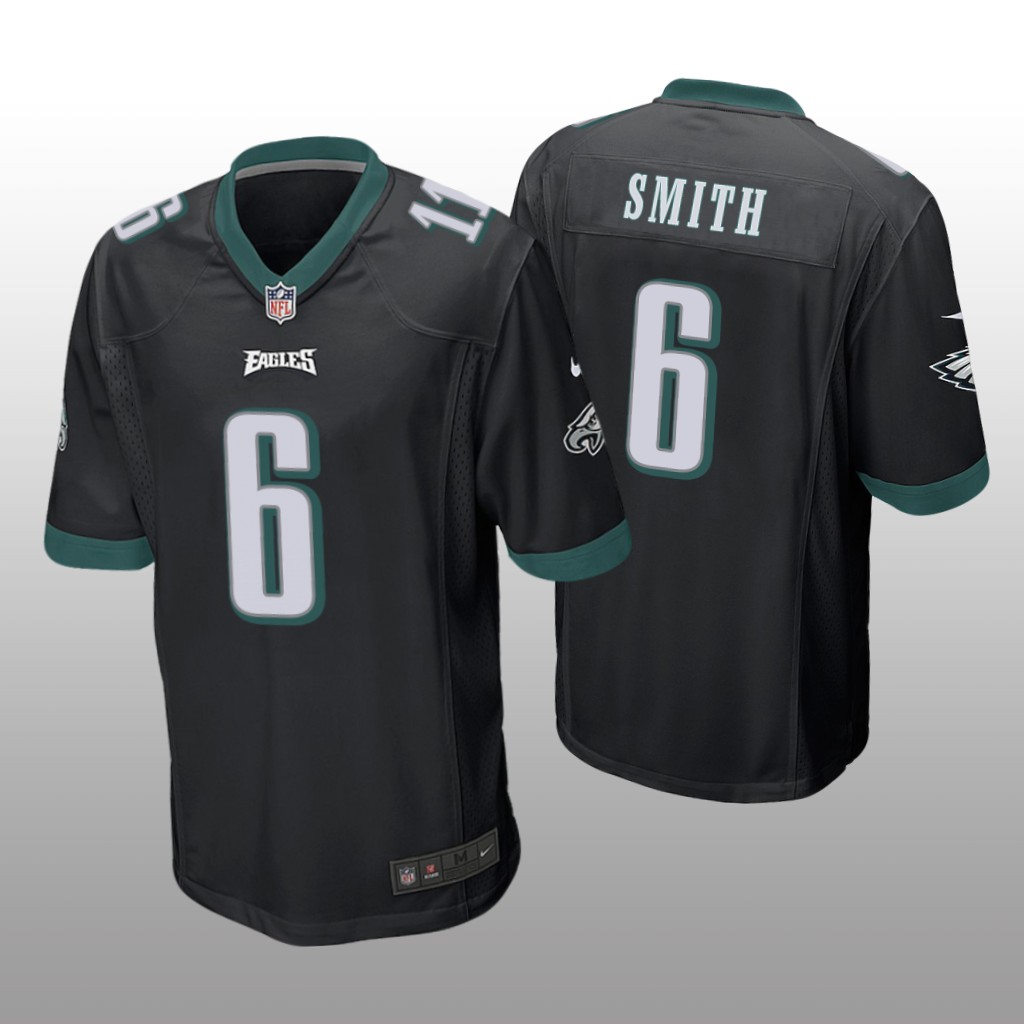 Philadelphia Eagles Black 2021 NFL Draft DeVonta Smith Game Jersey