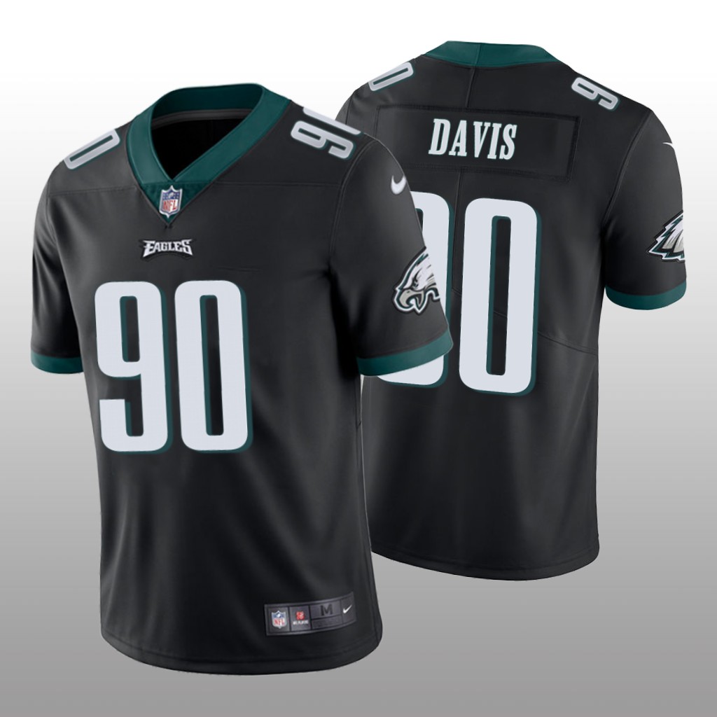 Philadelphia Eagles Black 2022 NFL Draft Vapor Limited Jordan Davis Jersey