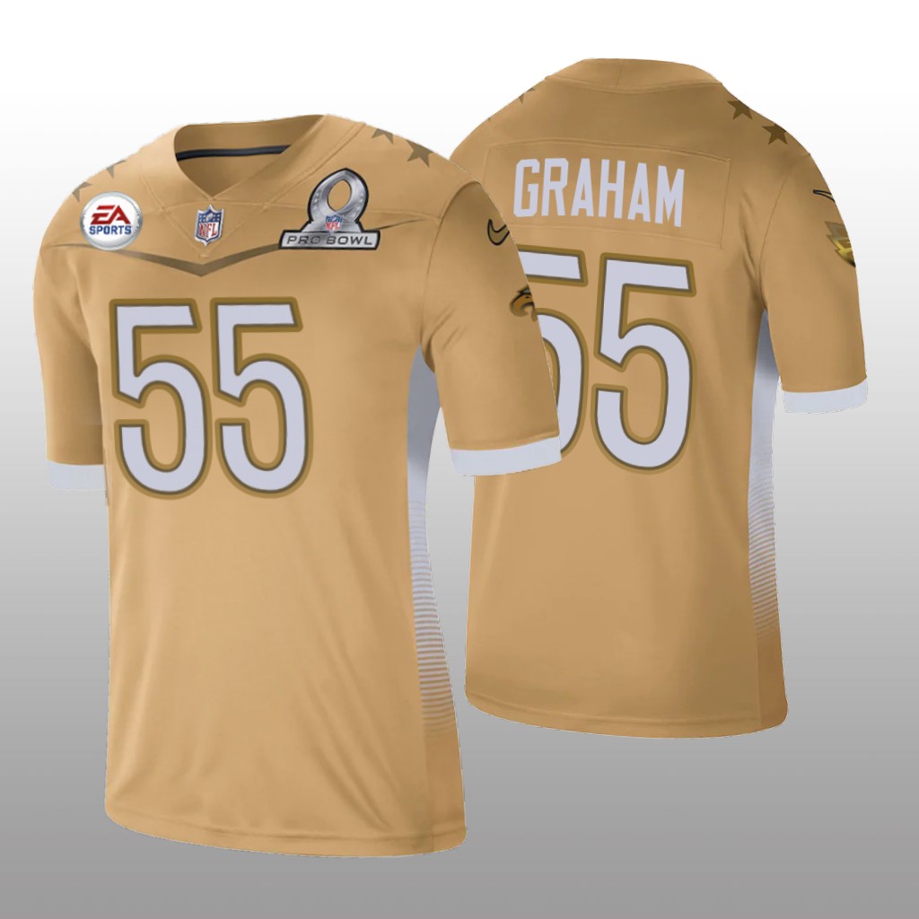 Philadelphia Eagles Brandon Graham Gold Jersey 2021 NFC Pro Bowl Game - Men's