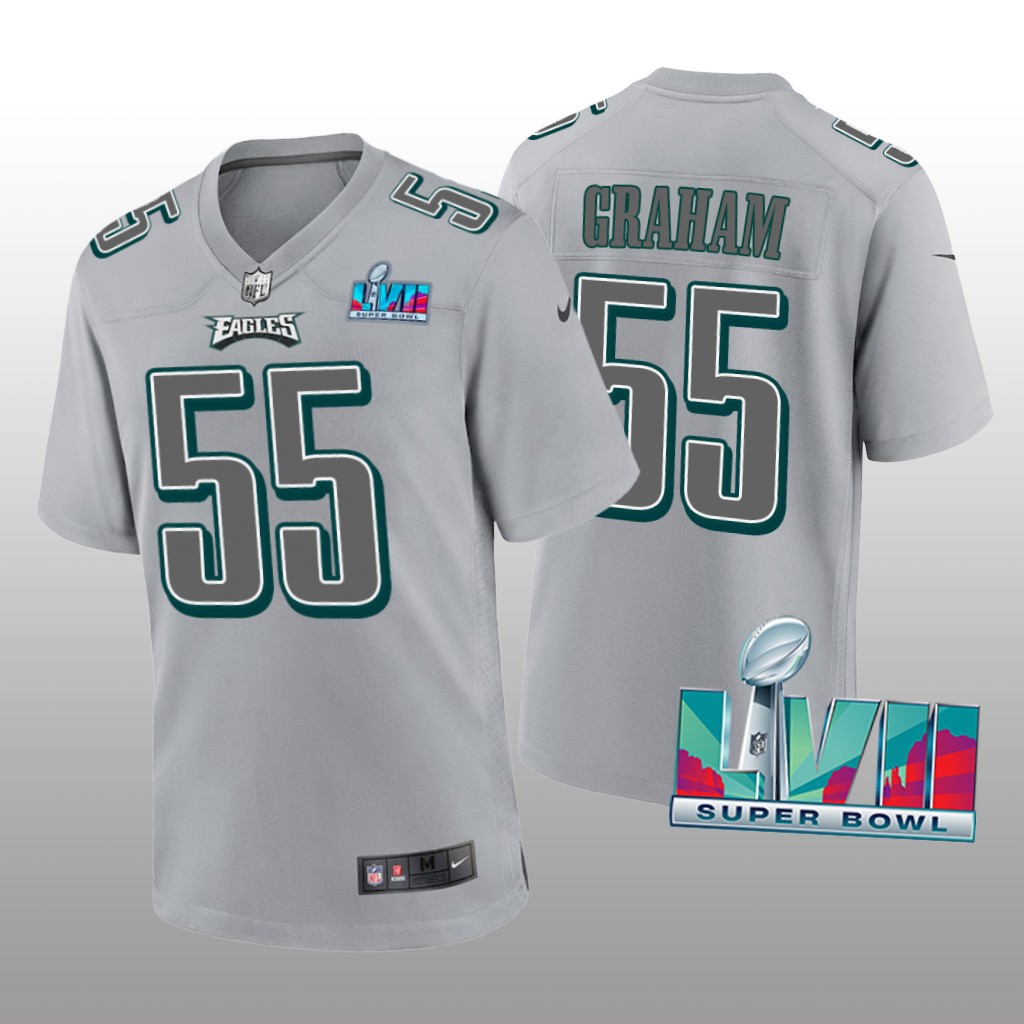 Philadelphia Eagles Brandon Graham Gray Atmosphere Jersey Super Bowl LVII - Men's