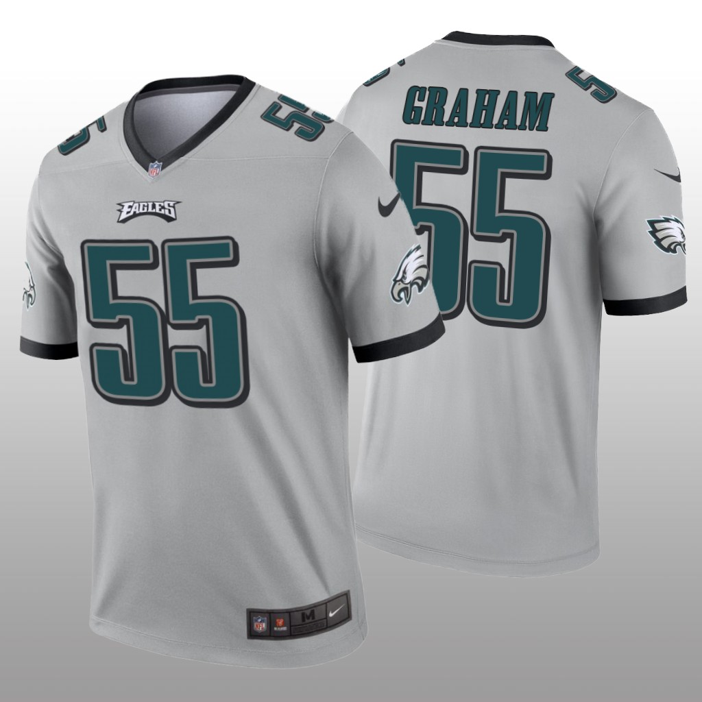 Philadelphia Eagles Brandon Graham Silver Jersey Inverted Legend - Men's