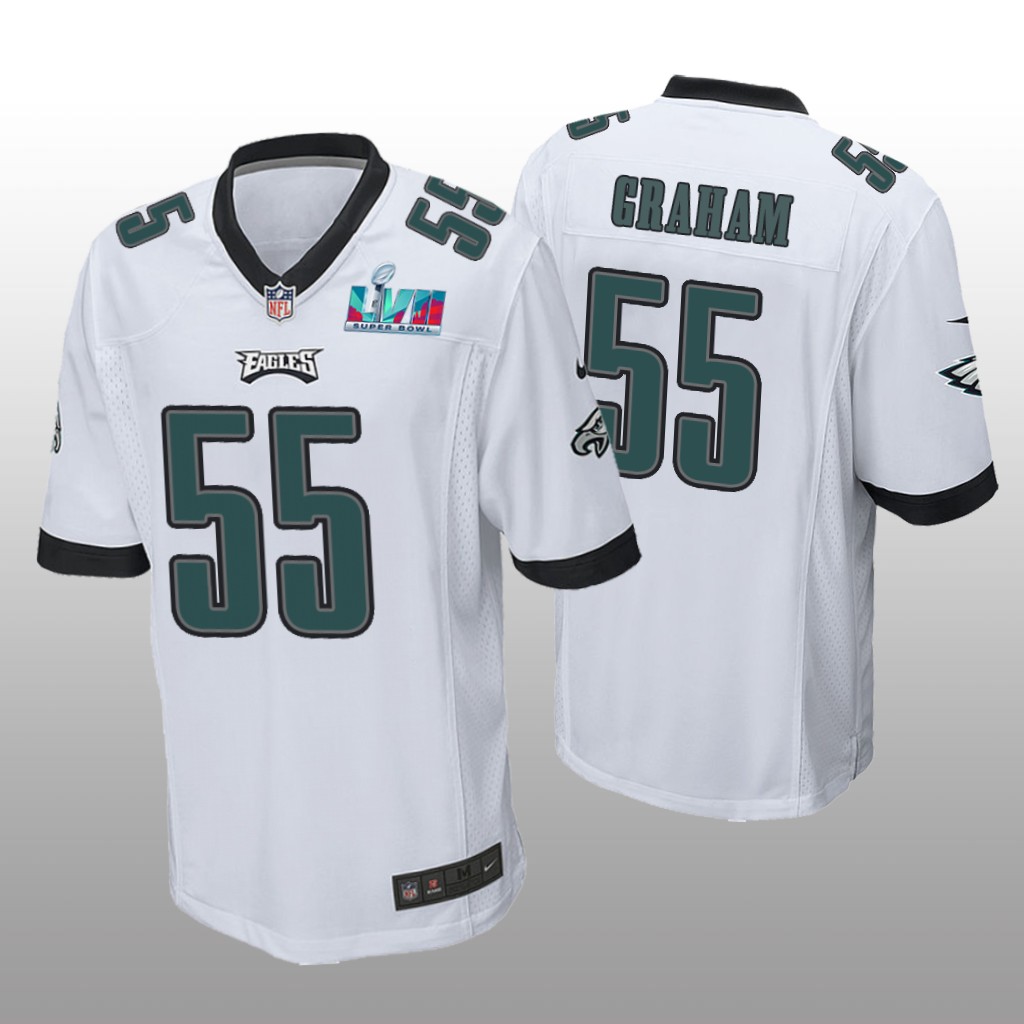 Philadelphia Eagles Brandon Graham White Game Jersey Super Bowl LVII - Men's