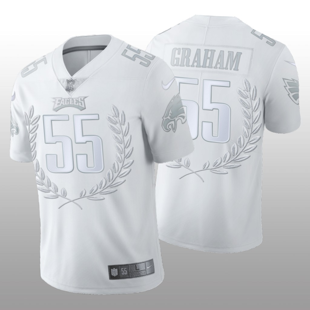 Philadelphia Eagles Brandon Graham White Jersey 2020 Platinum Limited