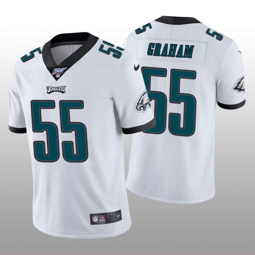 Philadelphia Eagles Brandon Graham White Vapor Limited Jersey 100th Season - Men's