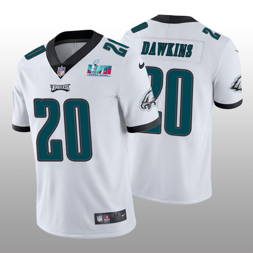 Philadelphia Eagles Brian Dawkins White Vapor Limited Jersey Super Bowl LVII - Men's