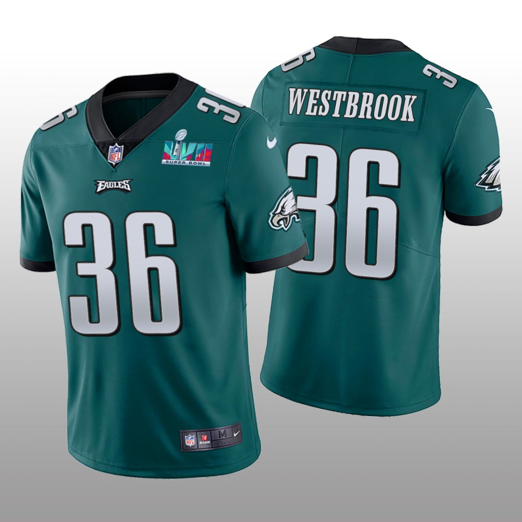 Philadelphia Eagles Brian Westbrook Green Vapor Limited Jersey Super Bowl LVII - Men's