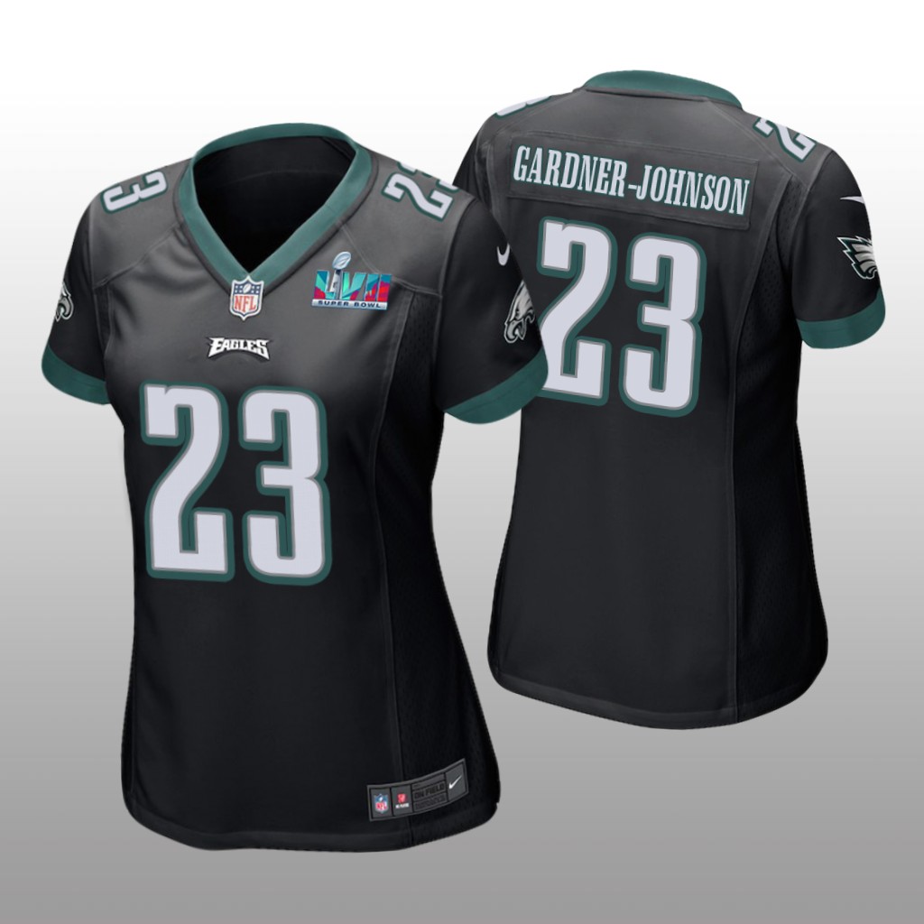 Philadelphia Eagles C.J. Gardner-Johnson Black Game Jersey Super Bowl LVII - Women's