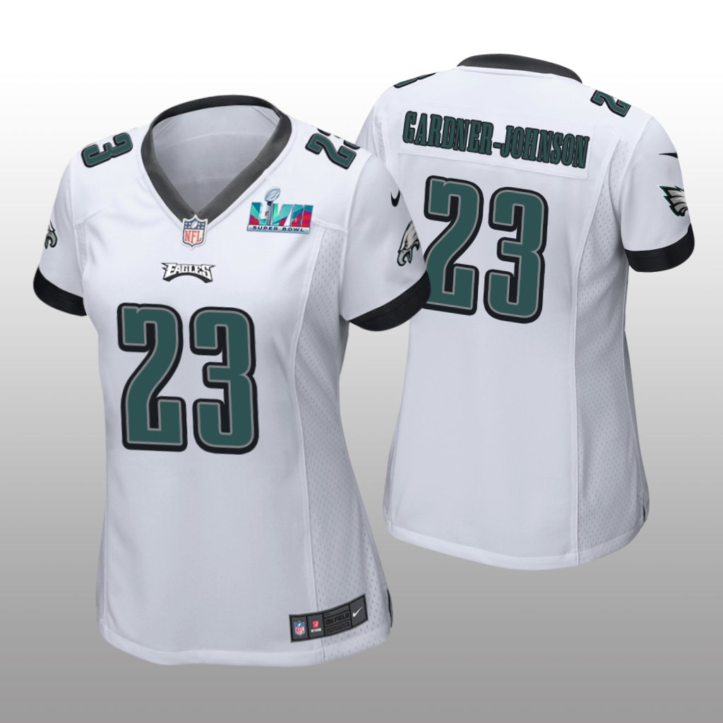 Philadelphia Eagles C.J. Gardner-Johnson White Game Jersey Super Bowl LVII - Women's