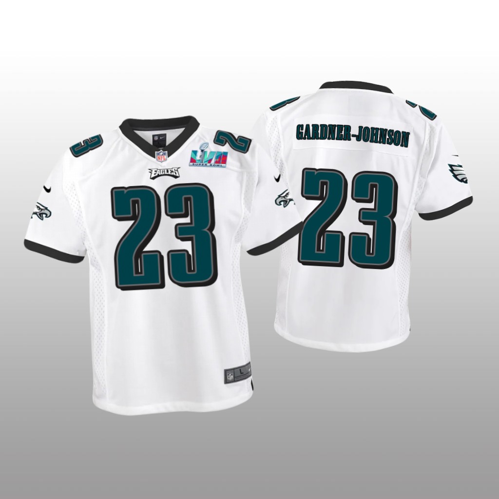 Philadelphia Eagles C.J. Gardner-Johnson White Game Jersey Super Bowl LVII - Youth