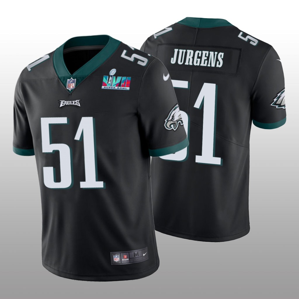 Philadelphia Eagles Cam Jurgens Black Vapor Limited Jersey Super Bowl LVII - Men's
