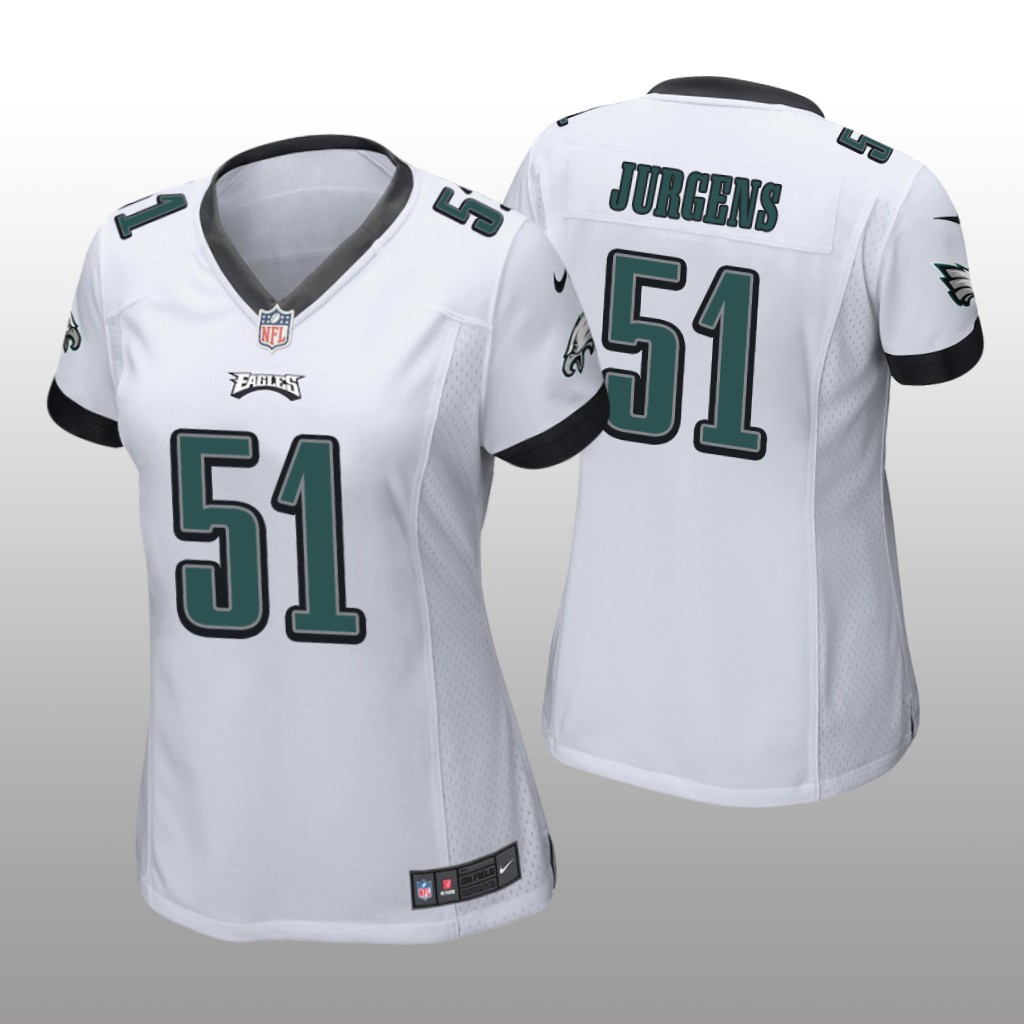 Philadelphia Eagles Cam Jurgens White Jersey Game - Women's