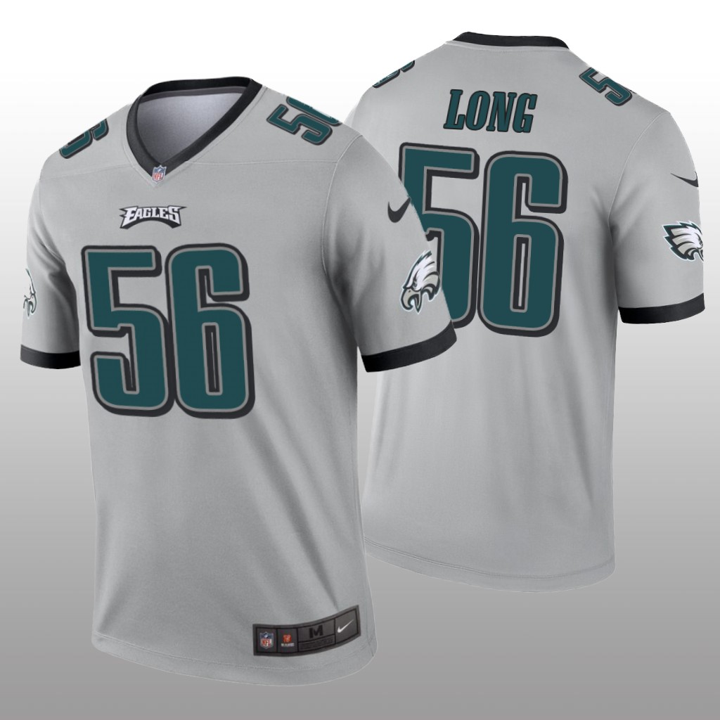Philadelphia Eagles Chris Long Silver Jersey Inverted Legend - Men's