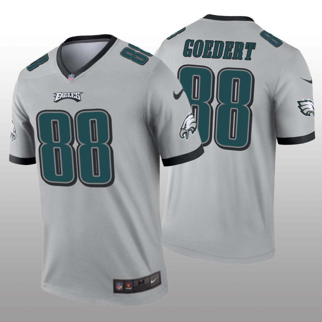 Philadelphia Eagles Dallas Goedert Silver Jersey Inverted Legend - Men's