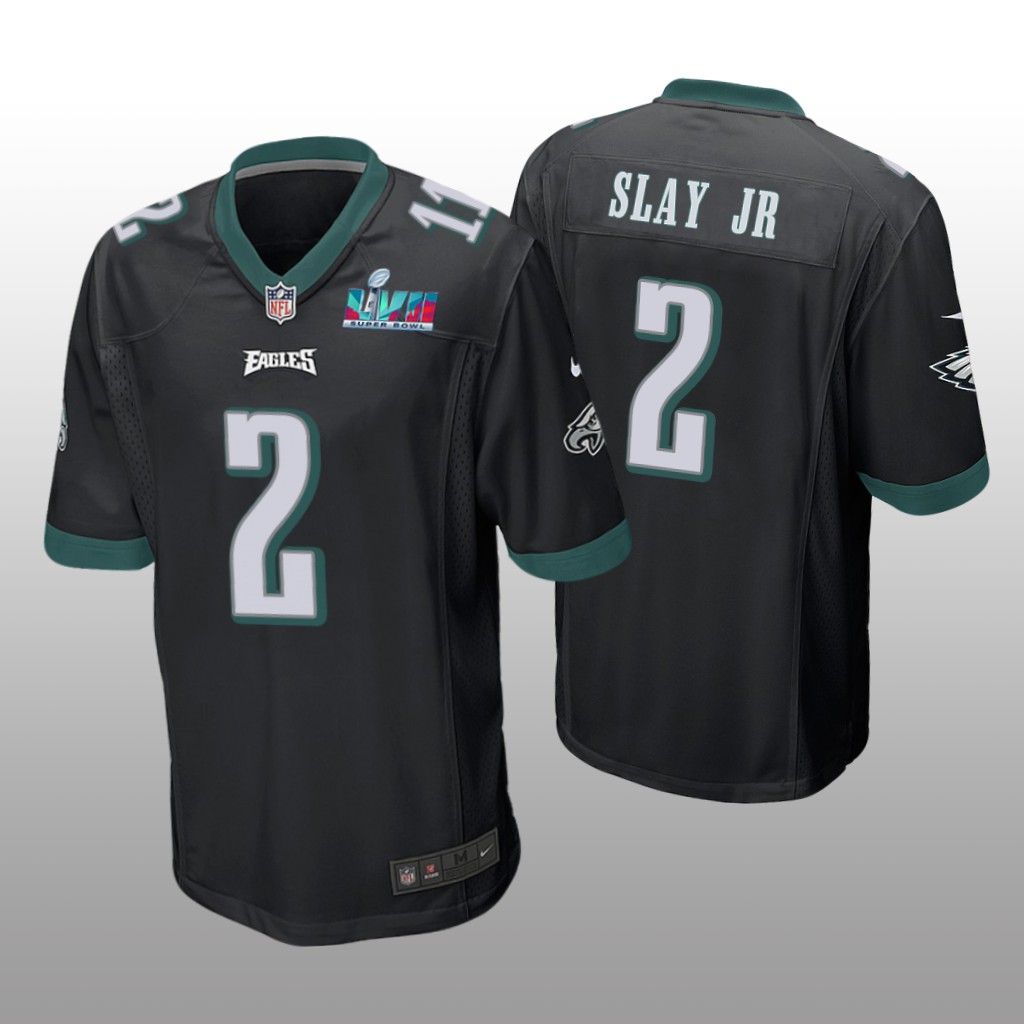 Philadelphia Eagles Darius Slay Jr Black Game Jersey Super Bowl LVII - Men's