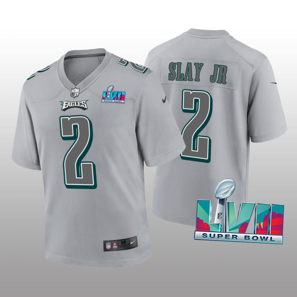 Philadelphia Eagles Darius Slay Jr Gray Atmosphere Jersey Super Bowl LVII - Youth
