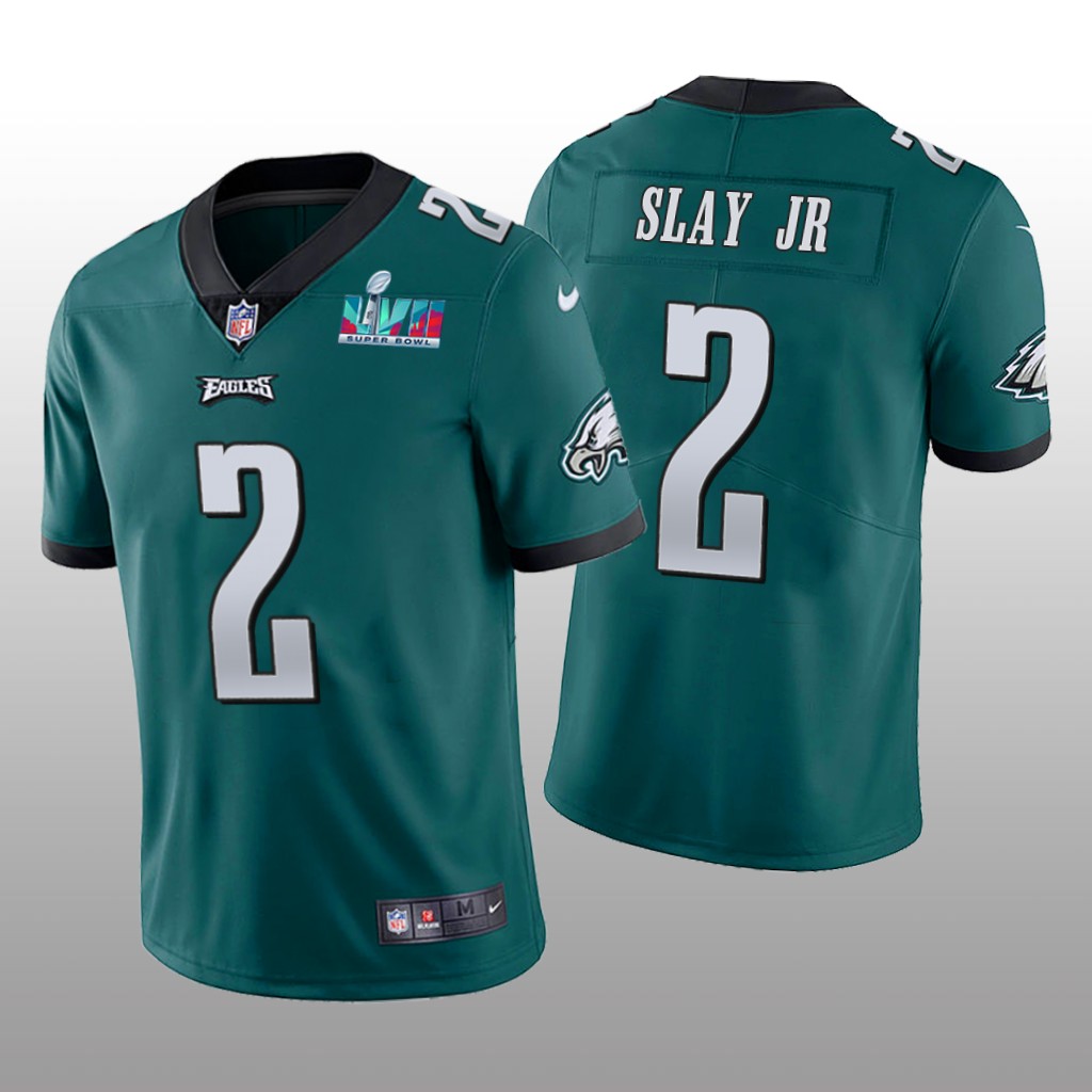 Philadelphia Eagles Darius Slay Jr Green Vapor Limited Jersey Super Bowl LVII - Men's