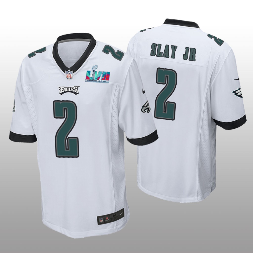 Philadelphia Eagles Darius Slay Jr White Game Jersey Super Bowl LVII - Men's
