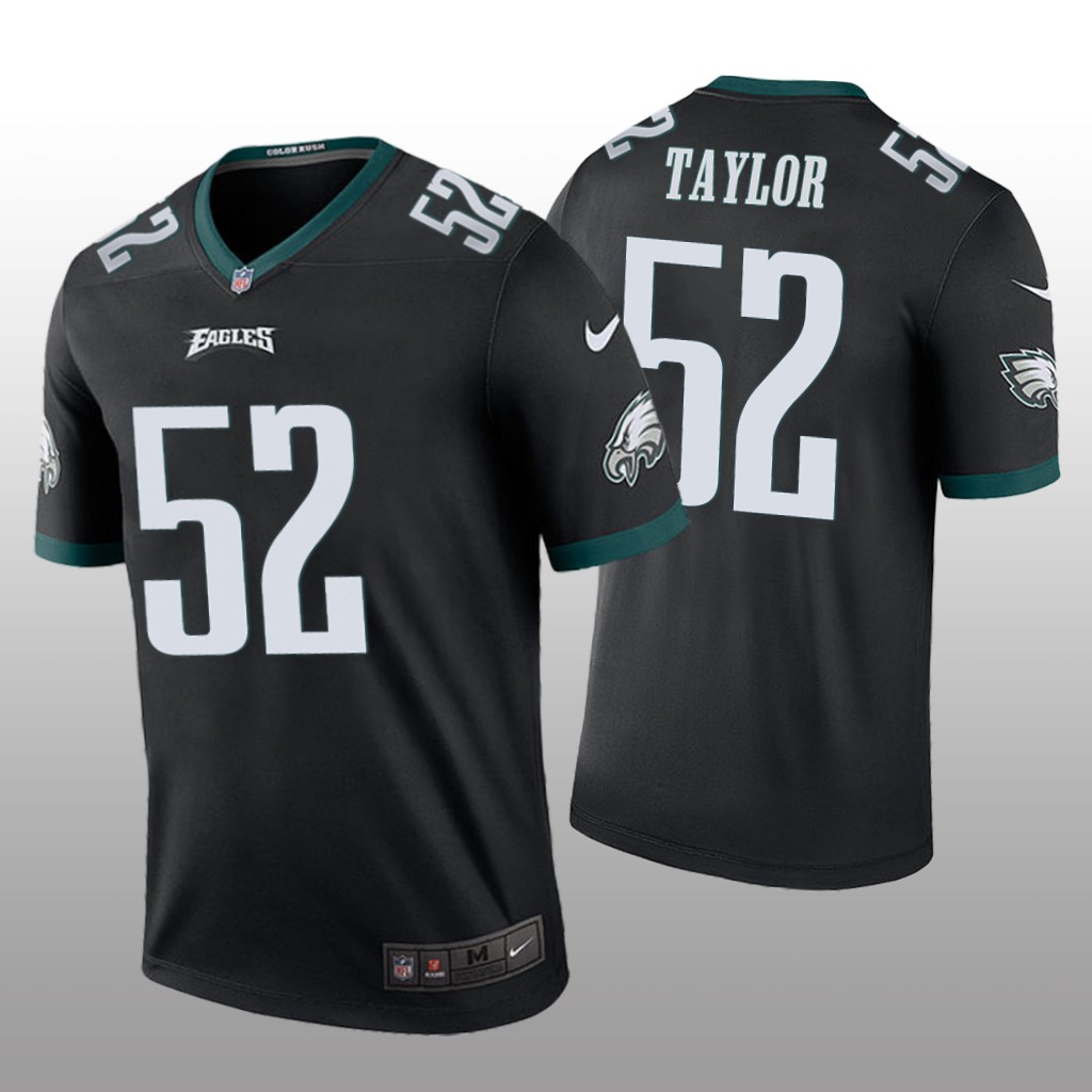 Philadelphia Eagles Davion Taylor Black Jersey Color Rush Legend - Men's