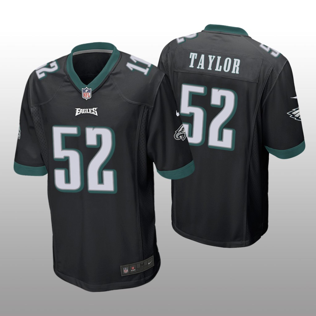 Philadelphia Eagles Davion Taylor Black Jersey Game - Men's