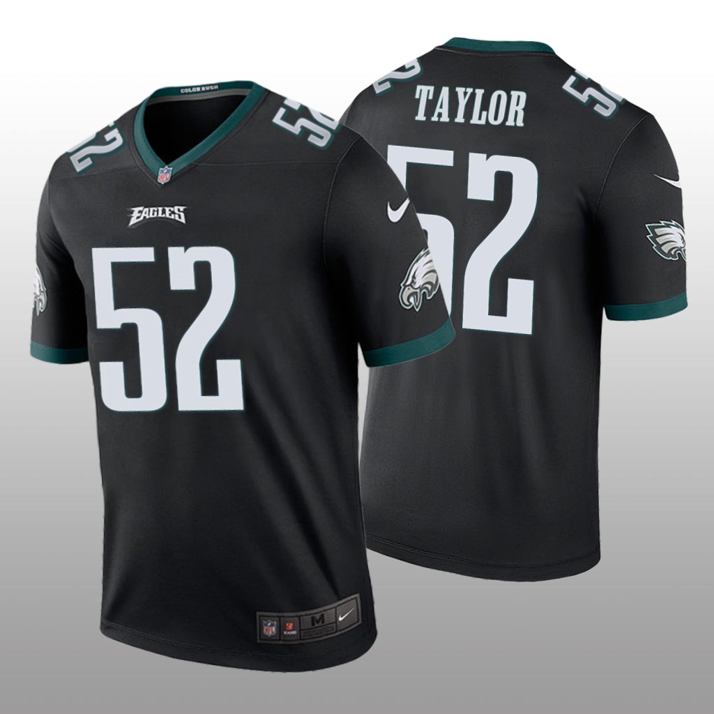 Philadelphia Eagles Davion Taylor Black Jersey Legend - Men's