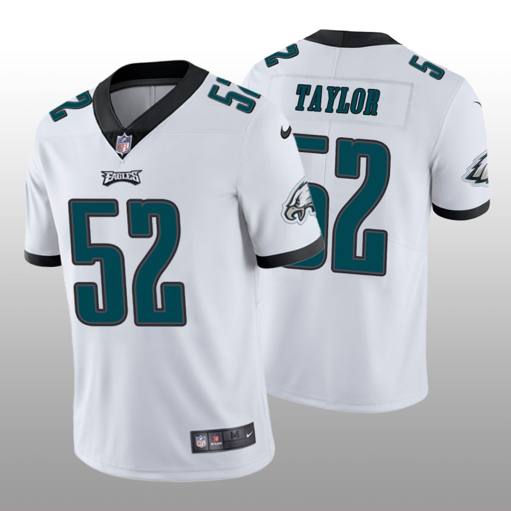 Philadelphia Eagles Davion Taylor White Jersey Vapor Limited - Men's