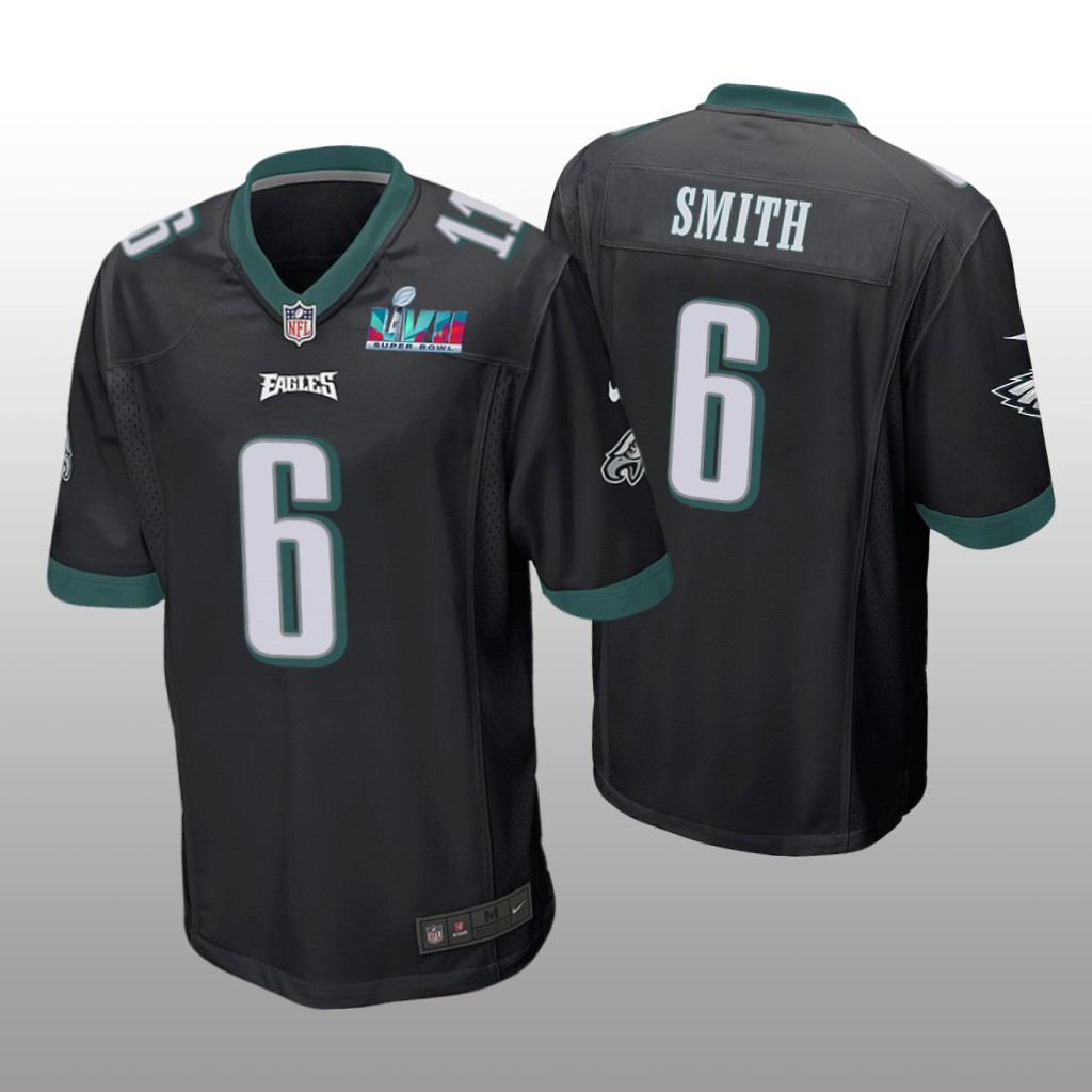 Philadelphia Eagles DeVonta Smith Black Game Jersey Super Bowl LVII - Men's