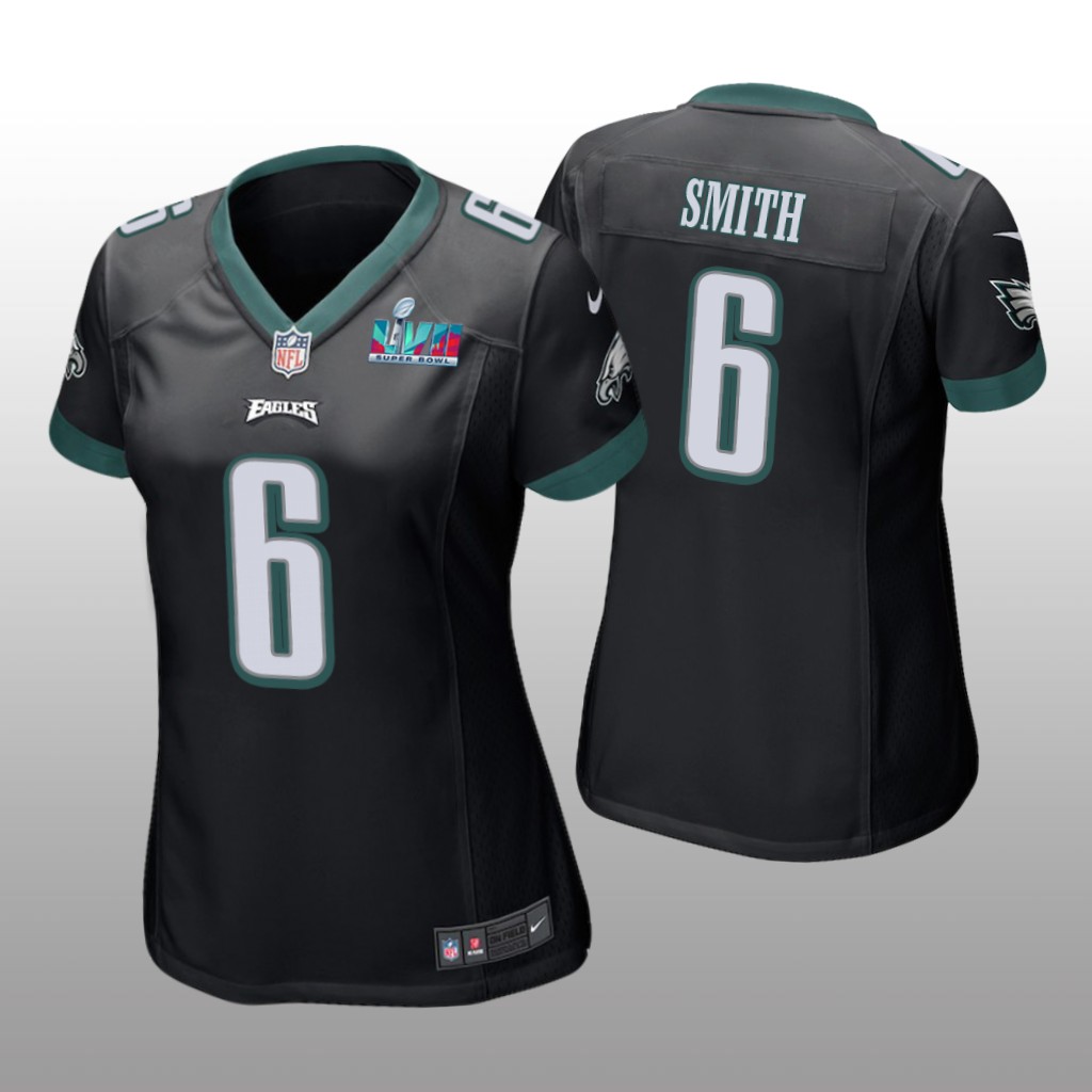 Philadelphia Eagles DeVonta Smith Black Game Jersey Super Bowl LVII - Women's