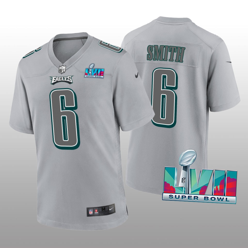 Philadelphia Eagles DeVonta Smith Gray Atmosphere Jersey Super Bowl LVII - Men's
