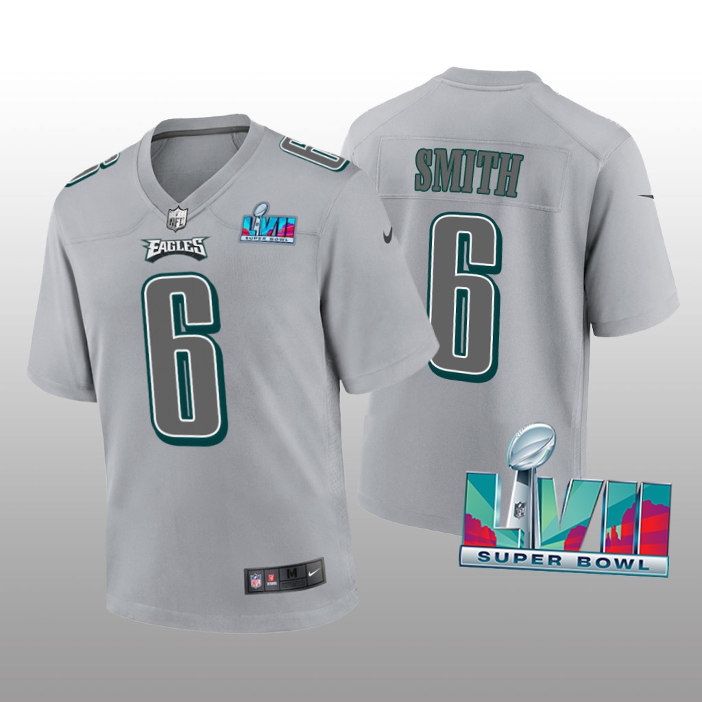 Philadelphia Eagles DeVonta Smith Gray Atmosphere Jersey Super Bowl LVII - Youth