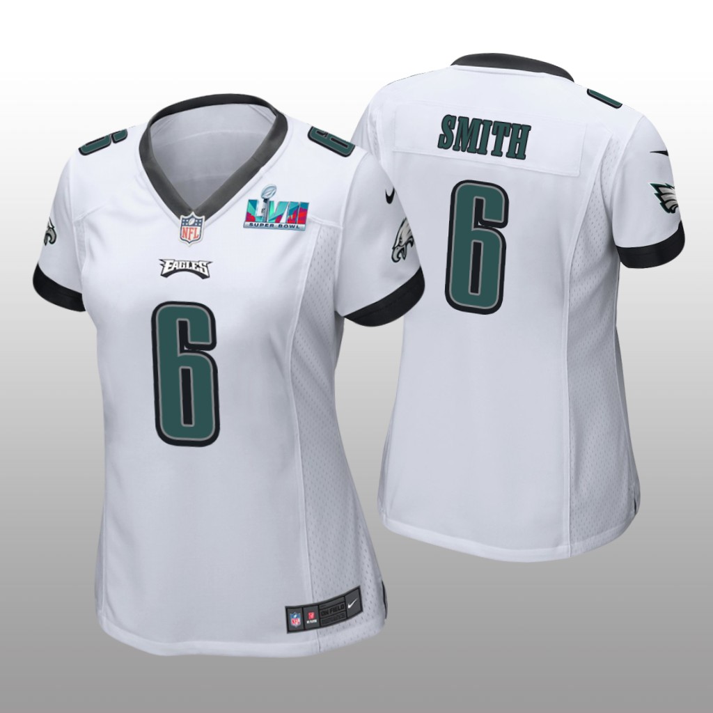Philadelphia Eagles DeVonta Smith White Game Jersey Super Bowl LVII - Women's