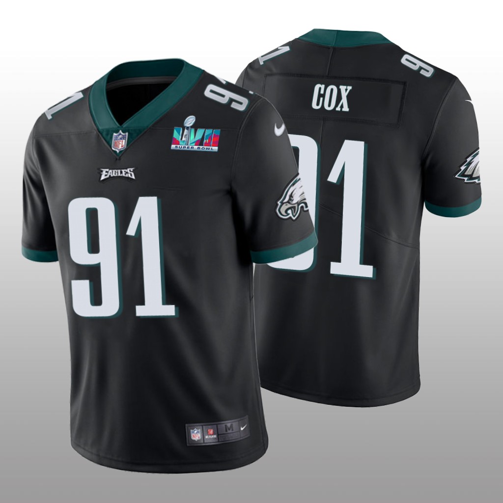 Philadelphia Eagles Fletcher Cox Black Vapor Limited Jersey Super Bowl LVII - Men's