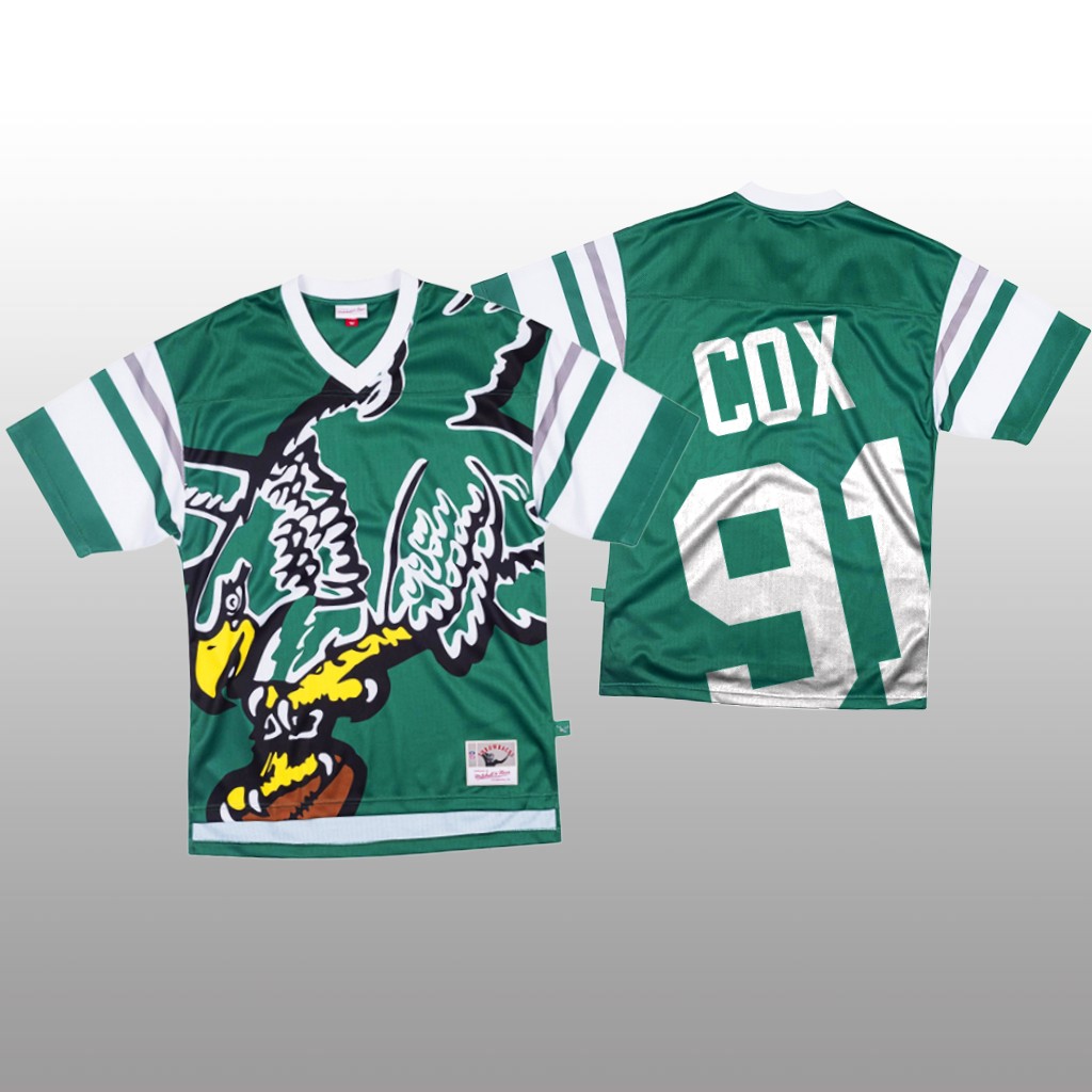 Philadelphia Eagles Fletcher Cox Mitchell & Ness Green Jersey Big Face - Men's