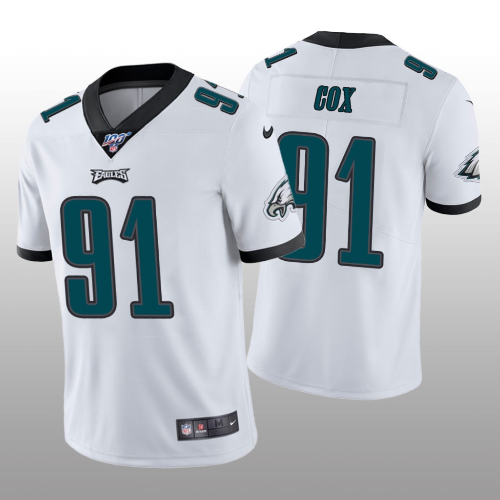Philadelphia Eagles Fletcher Cox White Vapor Limited Jersey 100th Season - Men's