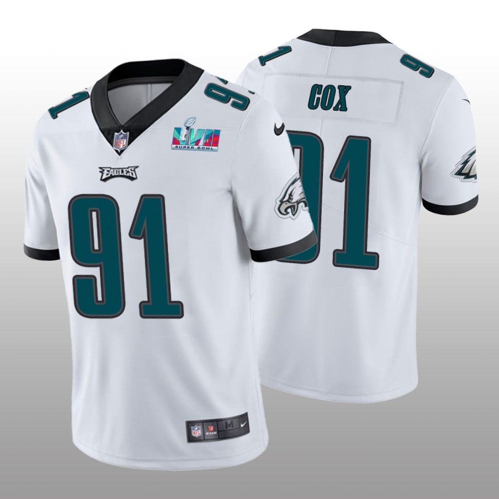 Philadelphia Eagles Fletcher Cox White Vapor Limited Jersey Super Bowl LVII - Men's