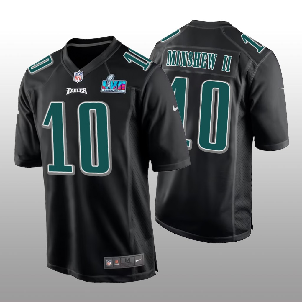 Philadelphia Eagles Gardner Minshew II Black Fashion Game Jersey Super Bowl LVII - Men's