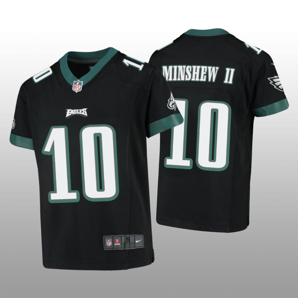 Philadelphia Eagles Gardner Minshew II Black Jersey Game - Youth