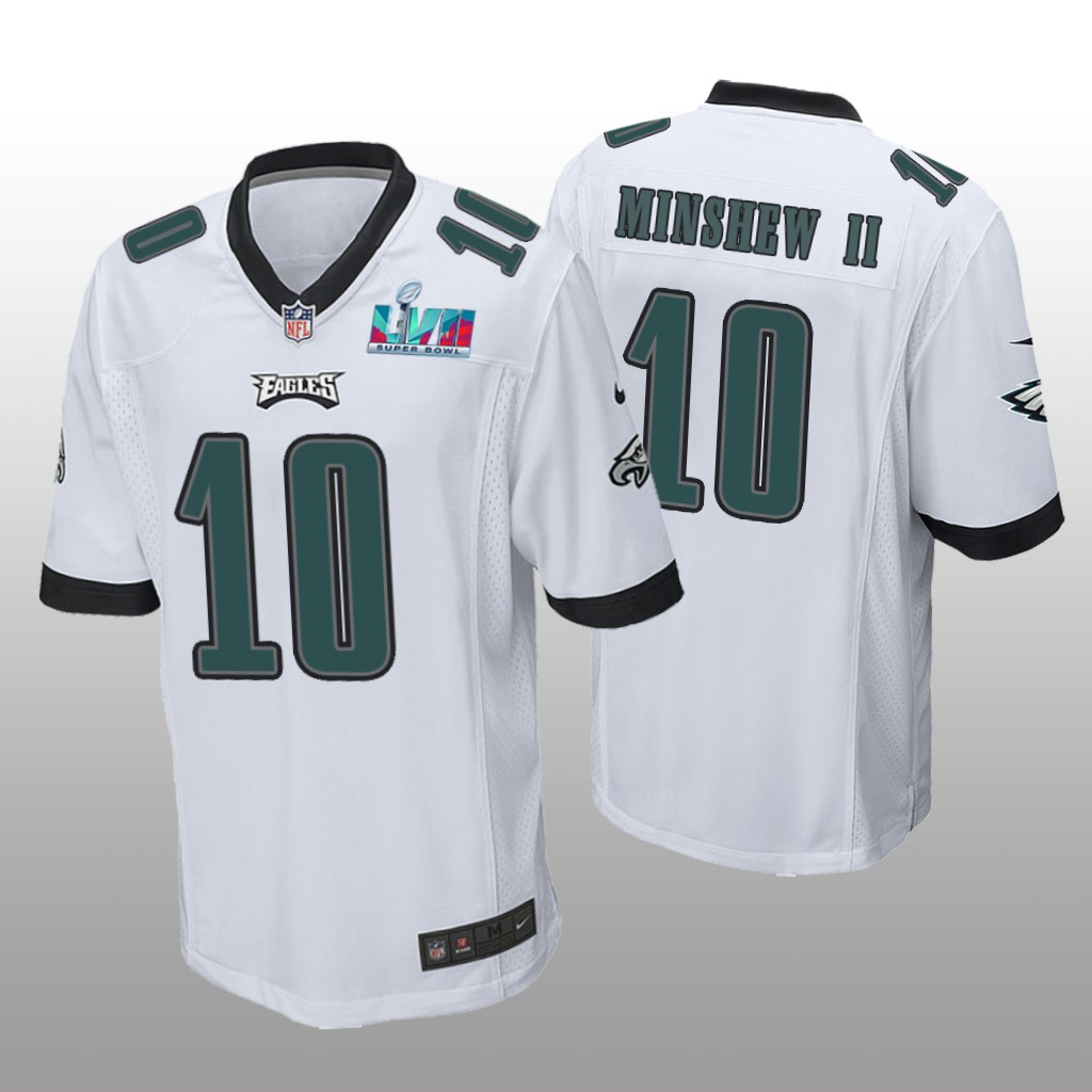 Philadelphia Eagles Gardner Minshew II White Game Jersey Super Bowl LVII - Men's