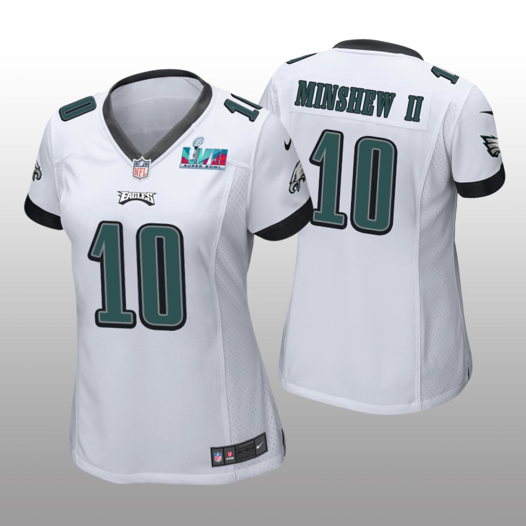 Philadelphia Eagles Gardner Minshew II White Game Jersey Super Bowl LVII - Women's
