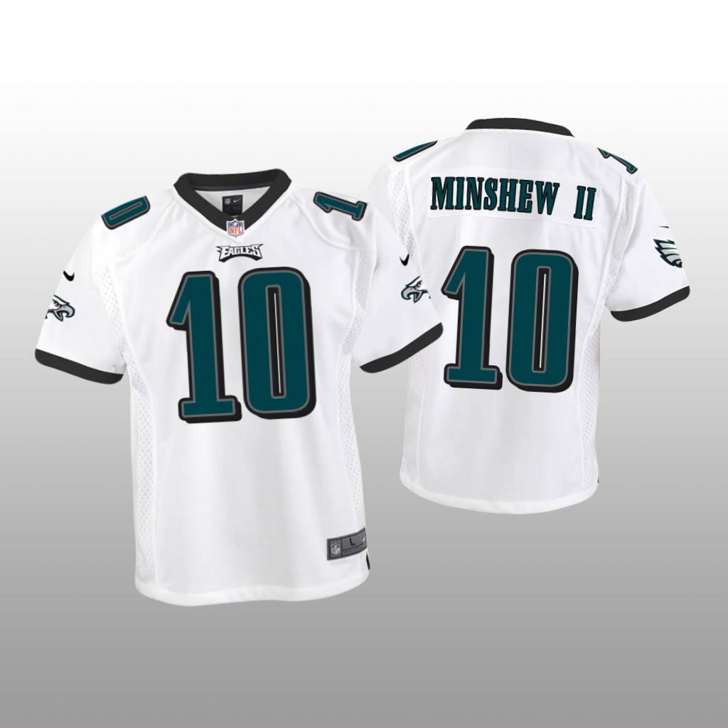 Philadelphia Eagles Gardner Minshew II White Jersey Game - Youth