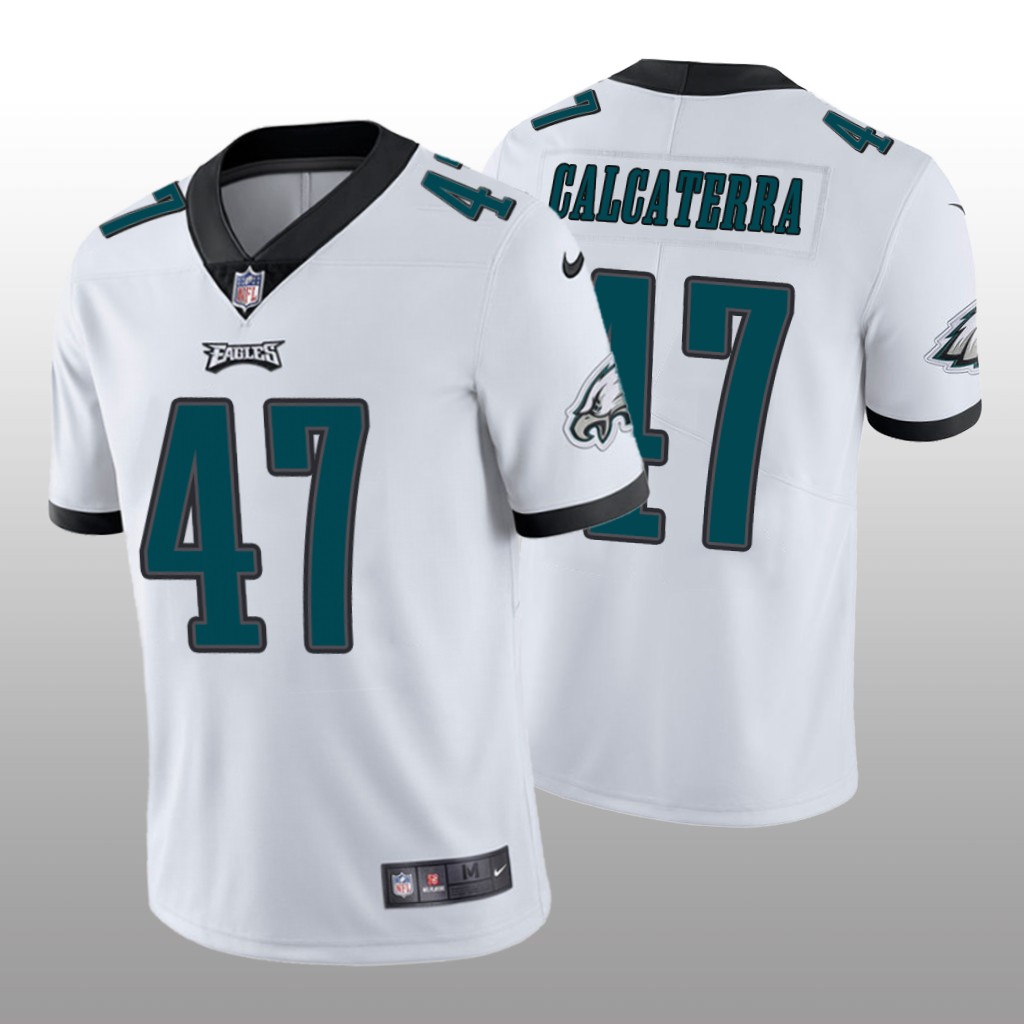 Philadelphia Eagles Grant Calcaterra White Jersey Vapor Limited Vapor Limited - Men's