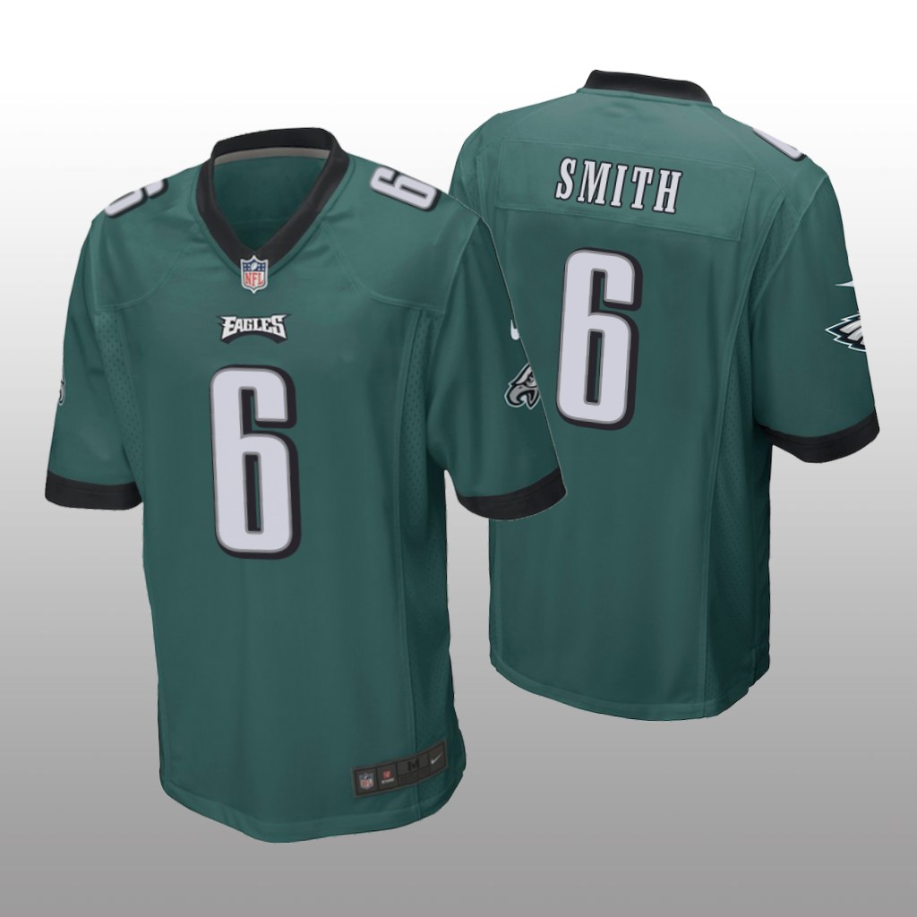 Philadelphia Eagles Green 2021 NFL Draft DeVonta Smith Game Jersey