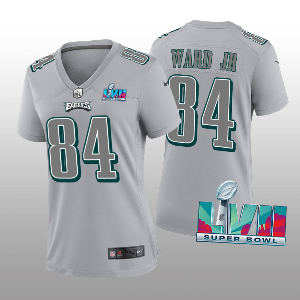Philadelphia Eagles Greg Ward Jr. Gray Atmosphere Jersey Super Bowl LVII - Women's