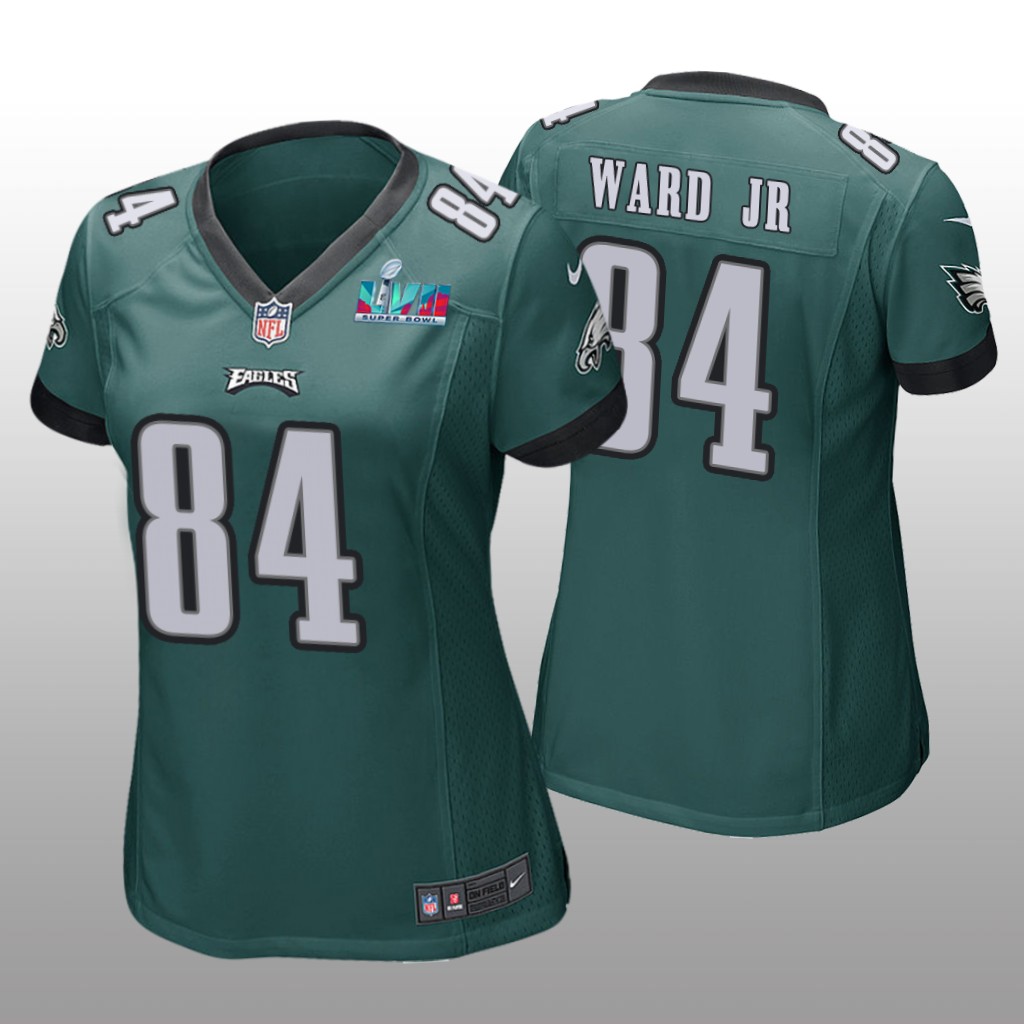 Philadelphia Eagles Greg Ward Jr. Green Game Jersey Super Bowl LVII - Women's