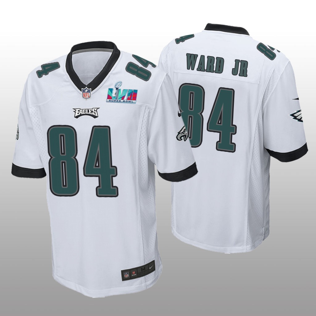 Philadelphia Eagles Greg Ward Jr. White Game Jersey Super Bowl LVII - Men's