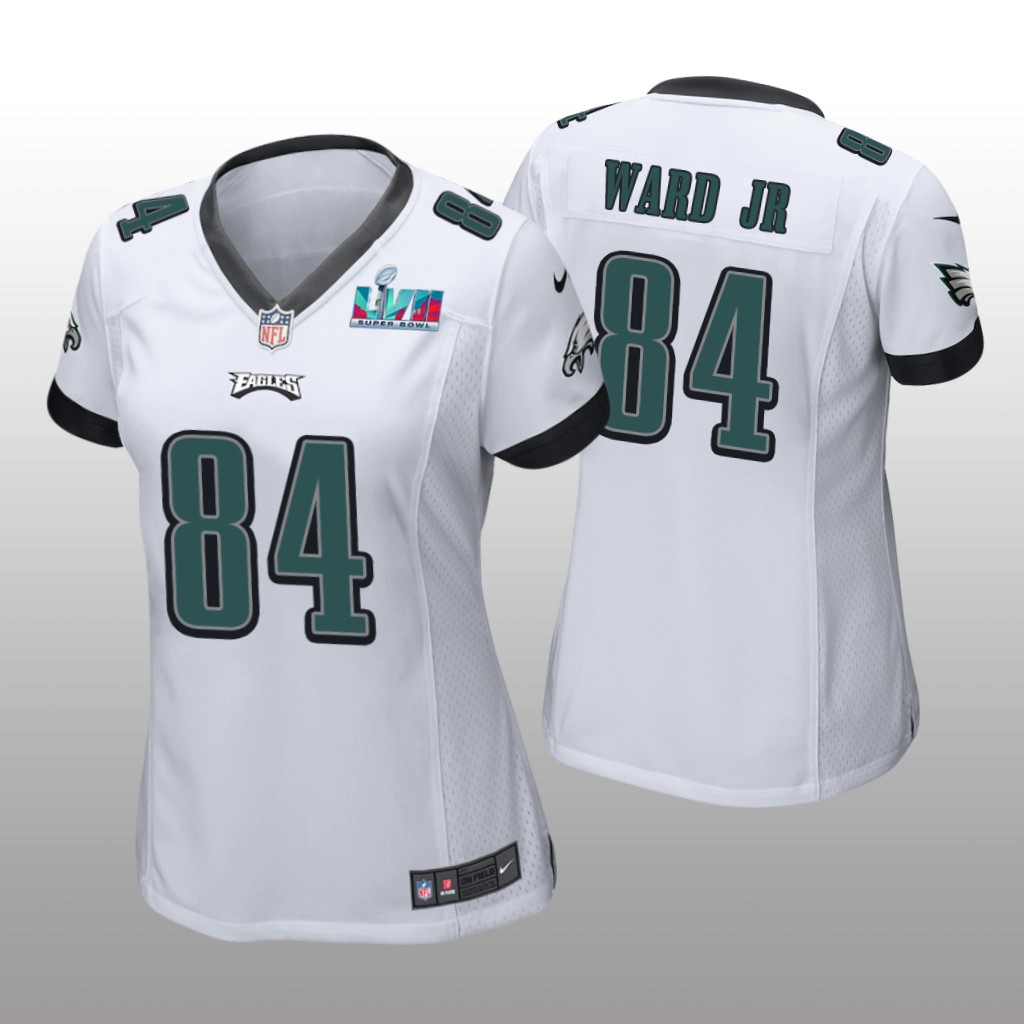 Philadelphia Eagles Greg Ward Jr. White Game Jersey Super Bowl LVII - Women's