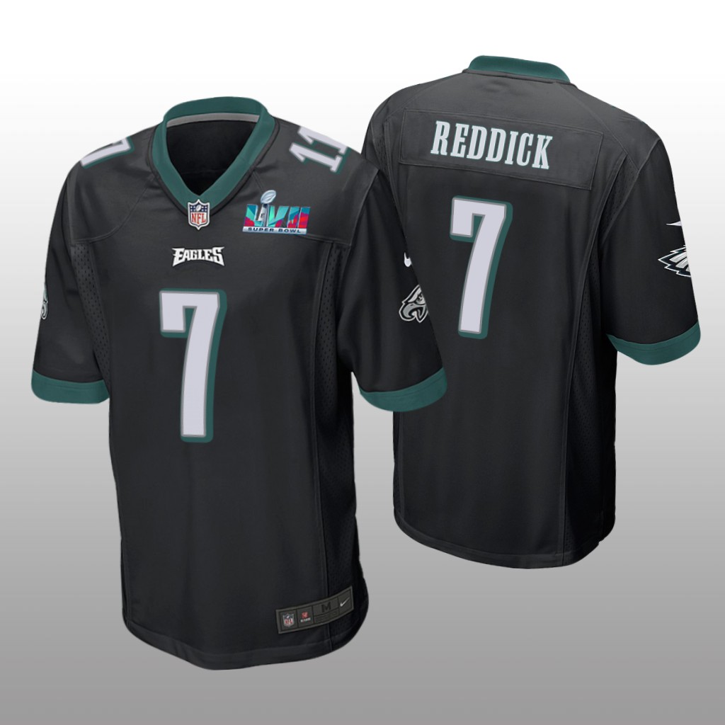 Philadelphia Eagles Haason Reddick Black Game Jersey Super Bowl LVII - Men's